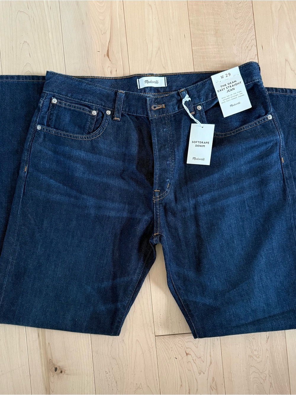 Madewell Women's Dark Indigo Straight Leg Jeans